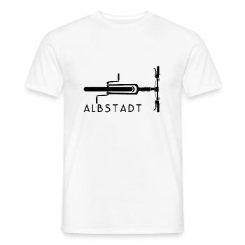 Fahrrad Albstadt - Männer T-Shirt - Weiß - Vorne - AI Model Male 178 dark (178cm)