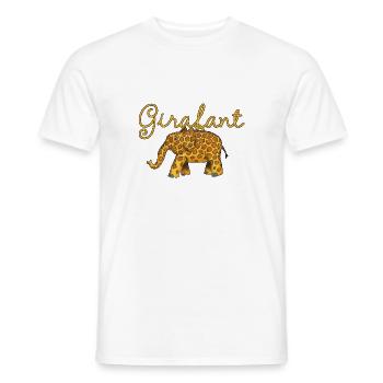 Girafant - T-shirt homme - blanc - Devant - AI Model Male 178 dark (178cm)