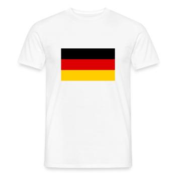 deutschland - T-shirt homme - blanc - Devant - AI Model Male 178 dark (178cm)
