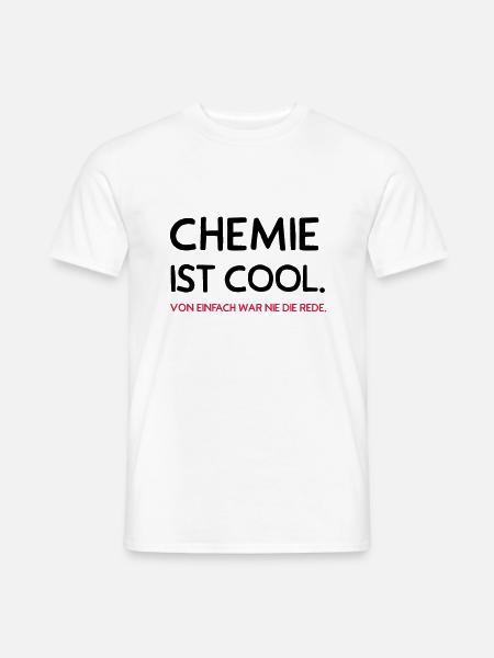 Chemie ist cool - Männer T-Shirt - Weiß