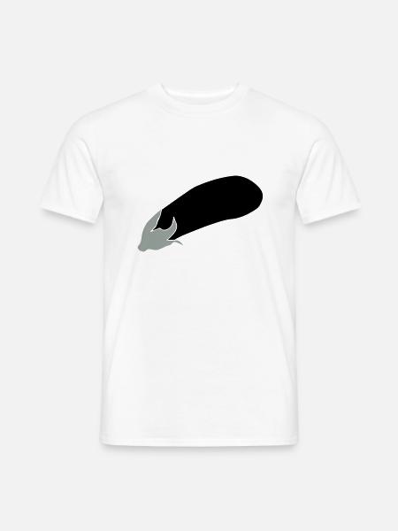 Eggplant - Men's T-Shirt - white