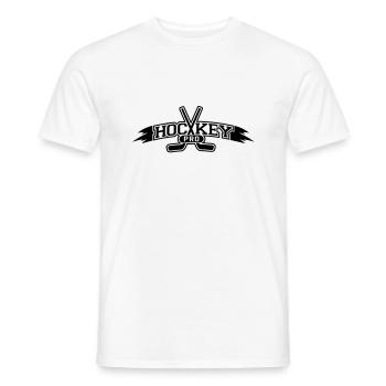 hockey_pro_f1 - Men's T-Shirt - white - Front - AI Model Male 178 dark (178cm)