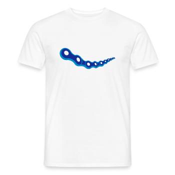 Motorrad - fahrradkette - Männer T-Shirt - Weiß - Vorne - AI Model Male 178 dark (178cm)