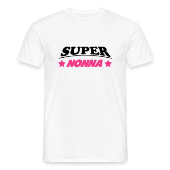 Super nonna - Men's T-Shirt - white - Front - AI Model Male 178 dark (178cm)