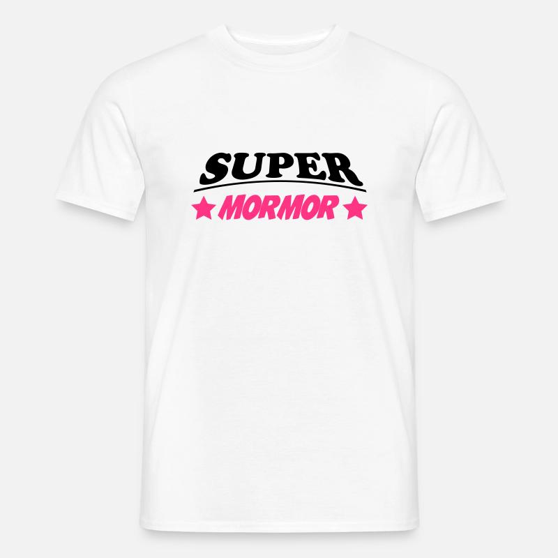 Super mormor - Männer T-Shirt - Weiß