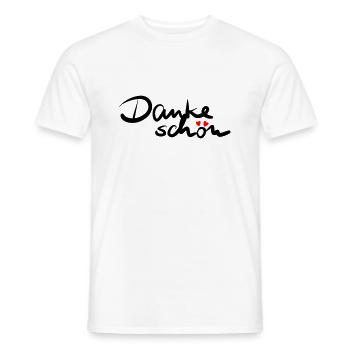 Dankeschön - Männer T-Shirt - Weiß - Vorne - AI Model Male 178 dark (178cm)