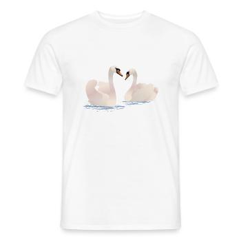 Cygnes - T-shirt homme - blanc - Devant - AI Model Male 178 dark (178cm)