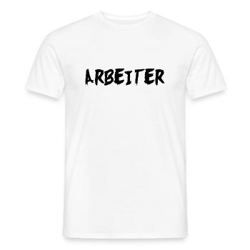 Arbeiter - Männer T-Shirt - Weiß - Vorne - AI Model Male 178 dark (178cm)