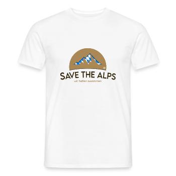 Save The Alps Bayern - Männer T-Shirt - Weiß - Vorne - AI Model Male 178 dark (178cm)