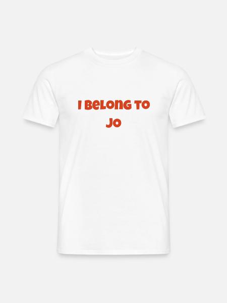 Ich gehöre Joe - Männer T-Shirt - Weiß