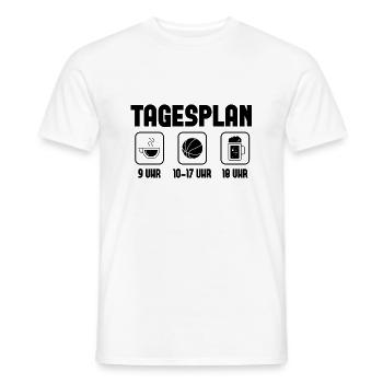 Tagesplan - - Männer T-Shirt - Weiß - Vorne - AI Model Male 178 dark (178cm)