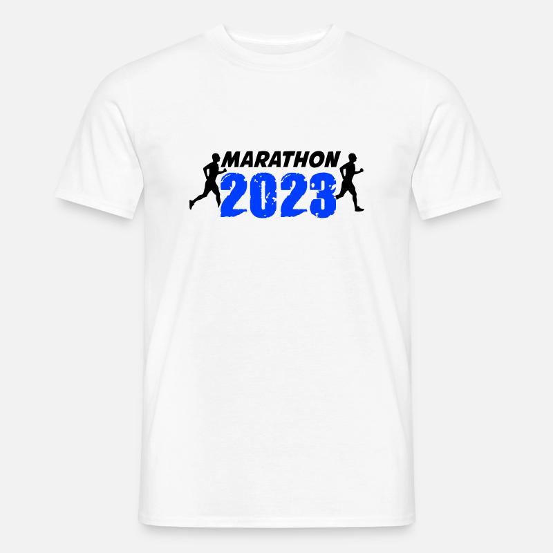 Marathon 2023 - Männer T-Shirt - Weiß