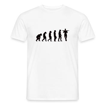 Fitness Muscle Athlète Bodybuilder Entraînement en force - T-shirt homme - blanc - Devant - AI Model Male 178 dark (178cm)