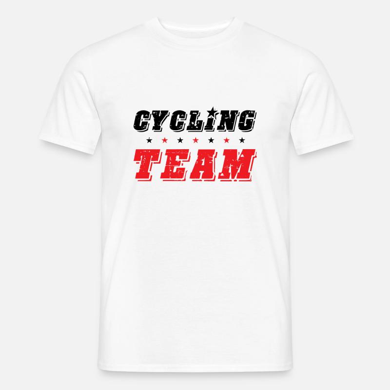 Cyklande team - T-shirt herr - vit