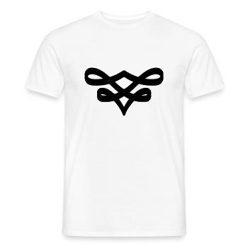 Flourishes small - Men's T-Shirt - white - Front - AI Model Male 178 dark (178cm)