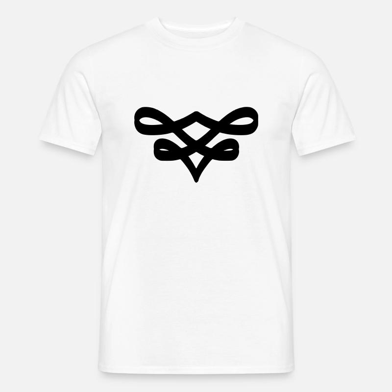 Schnörkel klein - Männer T-Shirt - Weiß