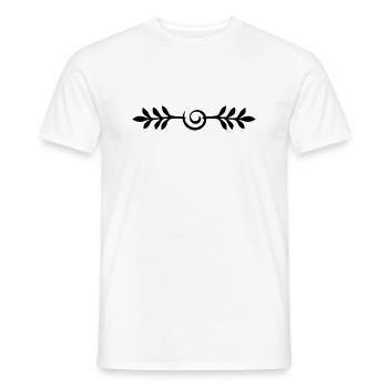 Squiggles Twig Line - Men's T-Shirt - white - Front - AI Model Male 178 dark (178cm)
