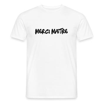 MEISTER. VIELEN DANK. DANKE, MEISTER. MEISTER. MEISTER-GESCHENK - Männer T-Shirt - Weiß - Vorne - AI Model Male 178 dark (178cm)