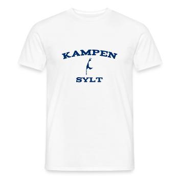 Sylt - Nordsee - Deutschland - Kampen - Insel - Männer T-Shirt - Weiß - Vorne - AI Model Male 178 dark (178cm)