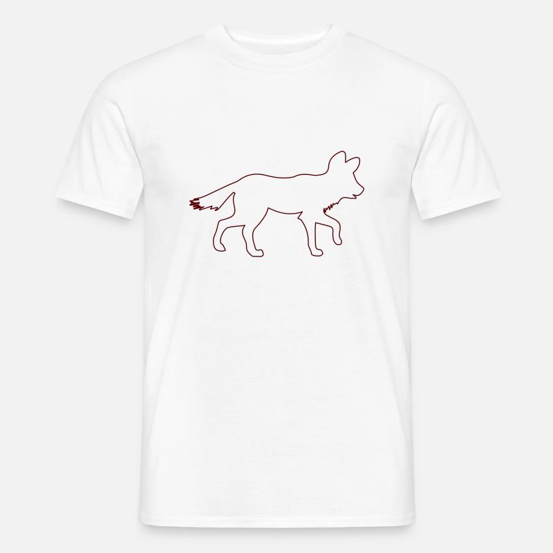 fuchs 1 - Männer T-Shirt - Weiß