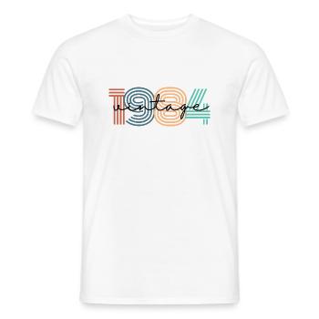 1984 Vintage Retro - Männer T-Shirt - Weiß - Vorne - AI Model Male 178 dark (178cm)