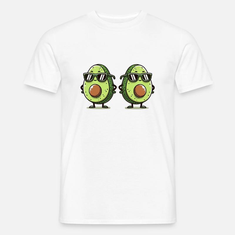 Avocado Comic 2 - Männer T-Shirt - Weiß