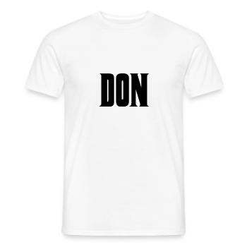 Don detail DON - Men's T-Shirt - white - Front - AI Model Male 178 dark (178cm)