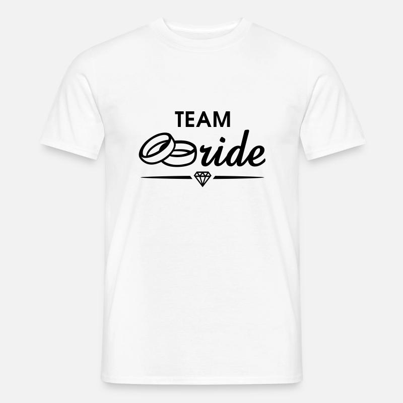 TEAM Bride Diamond - Männer T-Shirt - Weiß