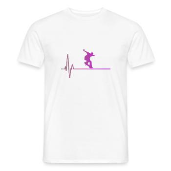 skate california beach - T-shirt homme - blanc - Devant - AI Model Male 178 dark (178cm)