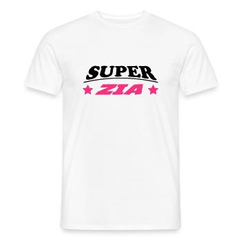 Super zia 111 - T-shirt homme - blanc - Devant - AI Model Male 178 dark (178cm)