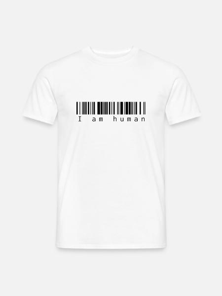I am human - Männer T-Shirt - Weiß
