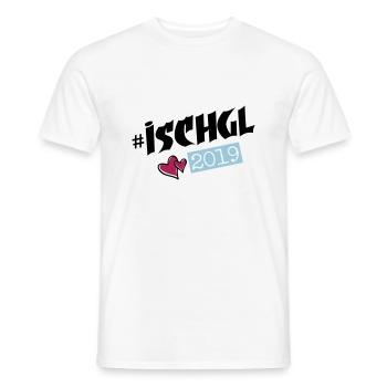 ischgl 2019 herzchen - Männer T-Shirt - Weiß - Vorne - AI Model Male 178 dark (178cm)