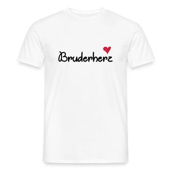 für den Bruder - bruderherz - Männer T-Shirt - Weiß - Vorne - AI Model Male 178 dark (178cm)