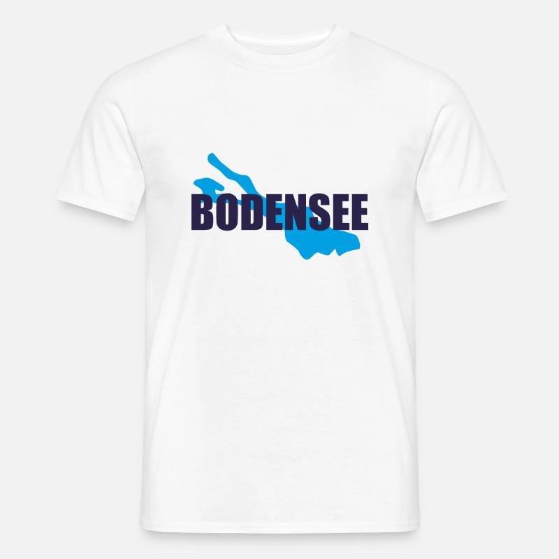 Bodensee - Männer T-Shirt - Weiß