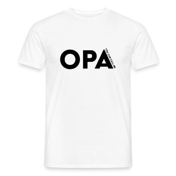 you can call me opa shirt Geschenk Spruch - Männer T-Shirt - Weiß - Vorne - AI Model Male 178 dark (178cm)