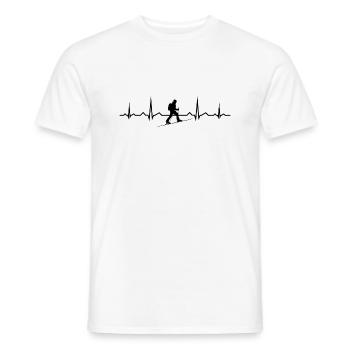 Ski De randonnée homme Ski Alpinisme Femmes - T-shirt homme - blanc - Devant - AI Model Male 178 dark (178cm)