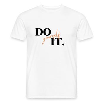 Do it Yourself cadeau sport fun - T-shirt homme - blanc - Devant - AI Model Male 178 dark (178cm)