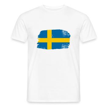 Schweden - Männer T-Shirt - Weiß - Vorne - AI Model Male 178 dark (178cm)