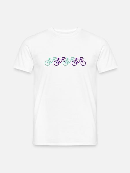Bicycle Logo - Men's T-Shirt - white