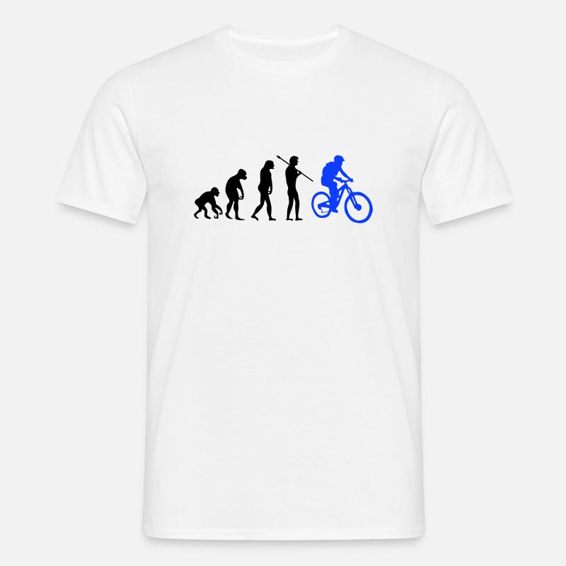 Biker Evolution - Männer T-Shirt - Weiß