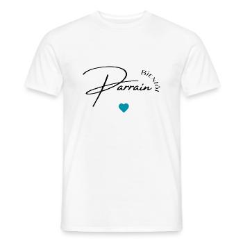 Bientôt parrain - T-shirt homme - blanc - Devant - AI Model Male 178 dark (178cm)