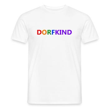 dorfkind - Männer T-Shirt - Weiß - Vorne - AI Model Male 178 dark (178cm)
