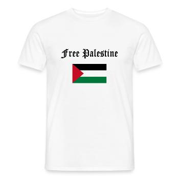 Libérer la Palestine - T-shirt homme - blanc - Devant - AI Model Male 178 dark (178cm)