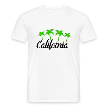 Californie - T-shirt homme - blanc - Devant - AI Model Male 178 dark (178cm)