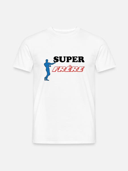 SUPER Bruder - Männer T-Shirt - Weiß