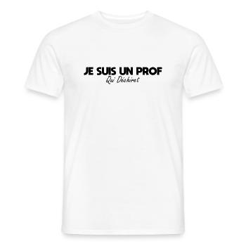 Ich bin ein Lehrer, der rockt - Männer T-Shirt - Weiß - Vorne - AI Model Male 178 dark (178cm)