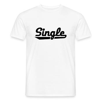 Single - Männer T-Shirt - Weiß - Vorne - AI Model Male 178 dark (178cm)