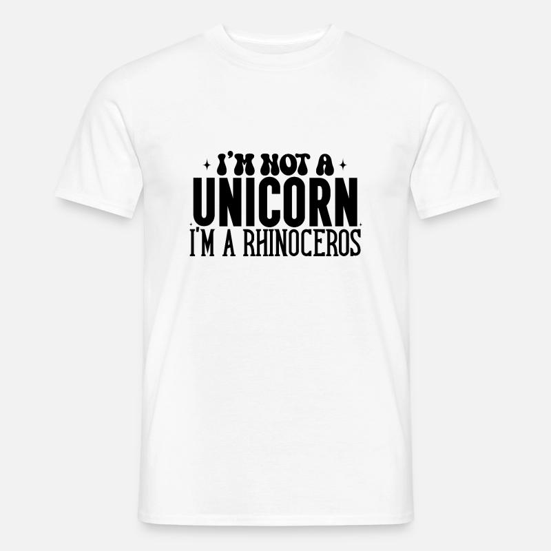 Unicorn - Männer T-Shirt - Weiß