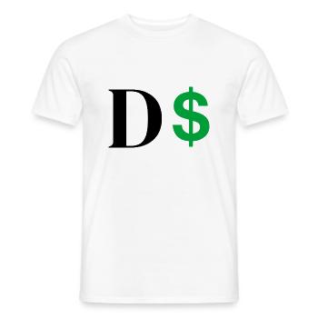 Dollar-Buchstabe - Männer T-Shirt - Weiß - Vorne - AI Model Male 178 dark (178cm)