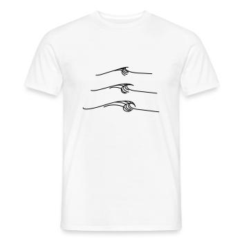 breaking wave - Männer T-Shirt - Weiß - Vorne - AI Model Male 178 dark (178cm)